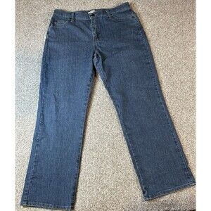 Lee Relaxed Straight leg Jeans Womens Size 12 Medium Blue Denim 305186F Vintage